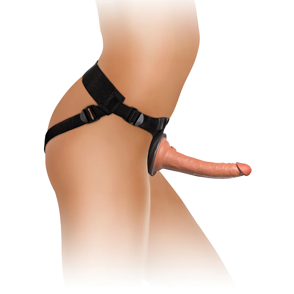 King Cock Elite Comfy Silicone Body Dock Kit With Dildo Tan/Black - Image 5