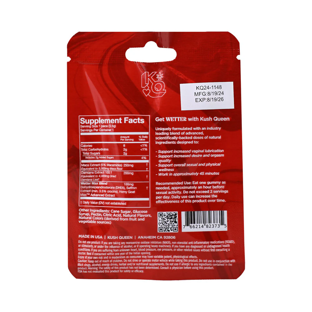 Kush Queen Wetter Gummies Female Enhancement 12-Piece Display - Image 3