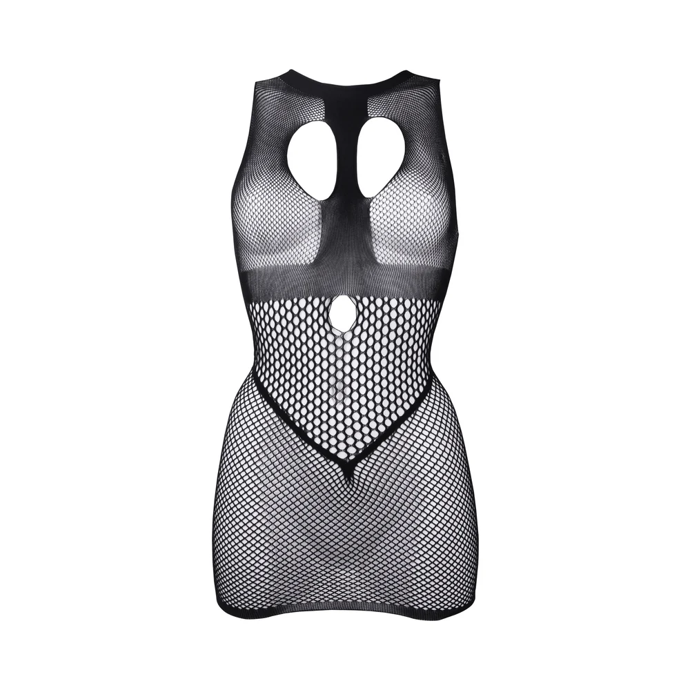 Le Desir Duo Open Cup Mini Dress Black O/S - Image 5