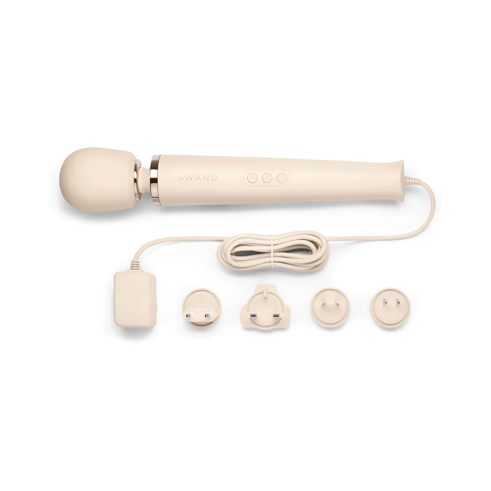 Le Wand Plug-In Vibrating Massager Cream - Image 5