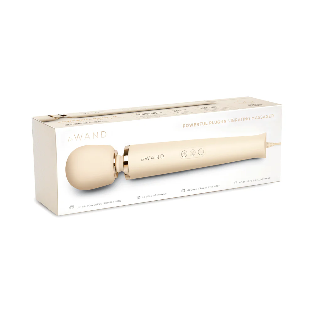Le Wand Plug-In Vibrating Massager Cream - Image 8