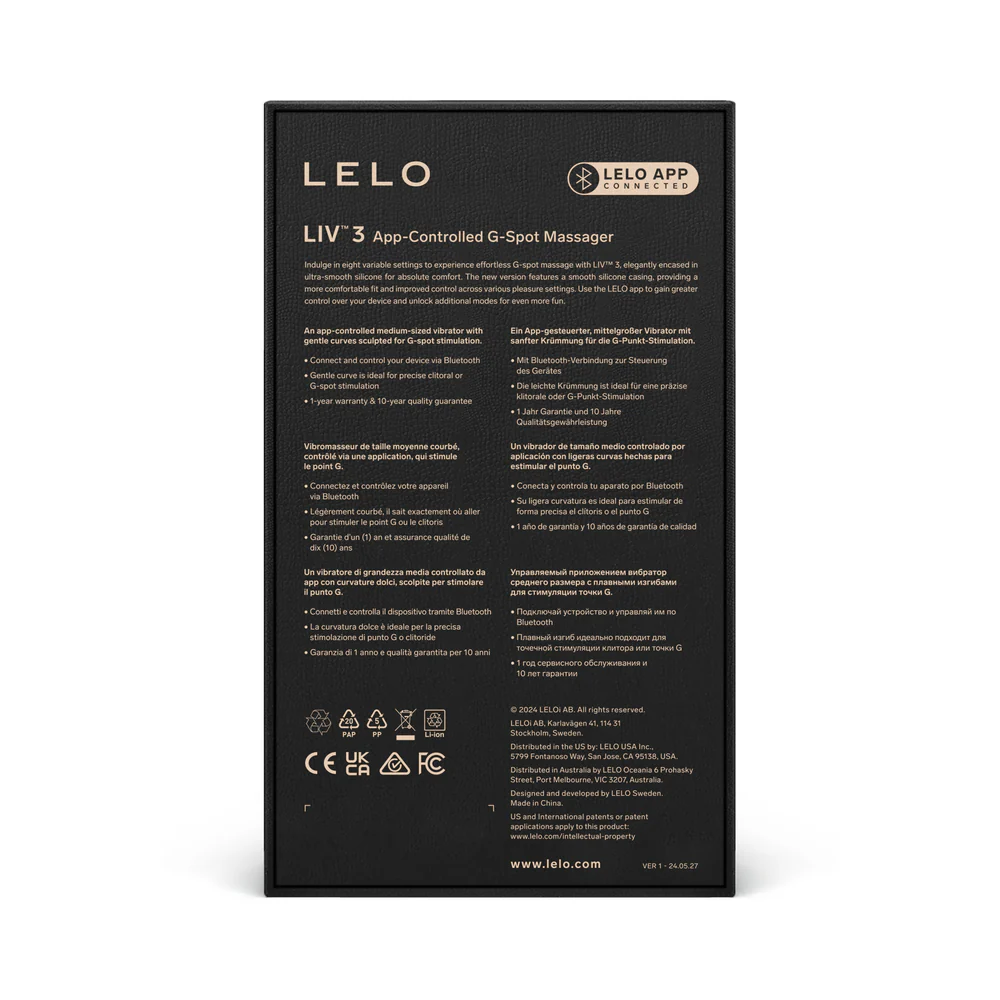 LELO LIV 3 App-Controlled G-Spot Vibrator Plum - Image 4