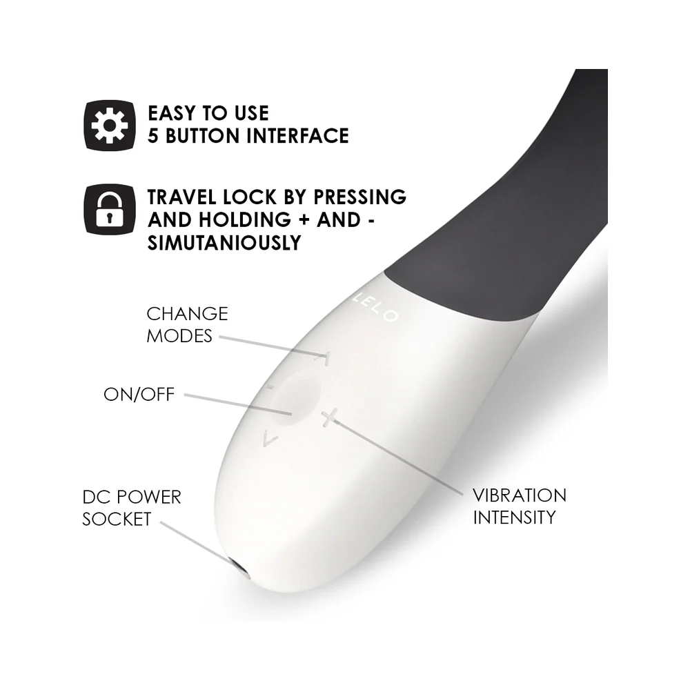 LELO MONA WAVE Rechargeable G-Spot Vibrator Black - Image 6