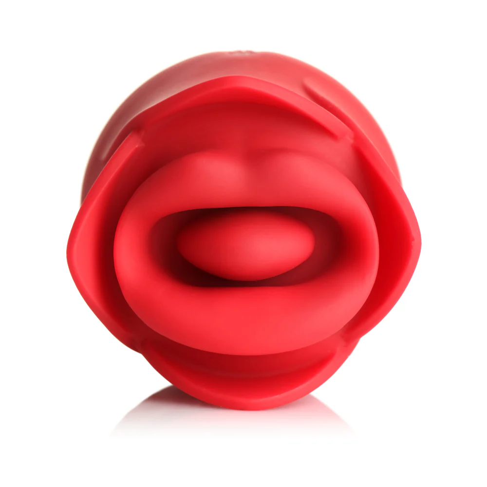 Lickgasm Kissing & Vibrating Rose Clitoral Stimulator Red - Image 3