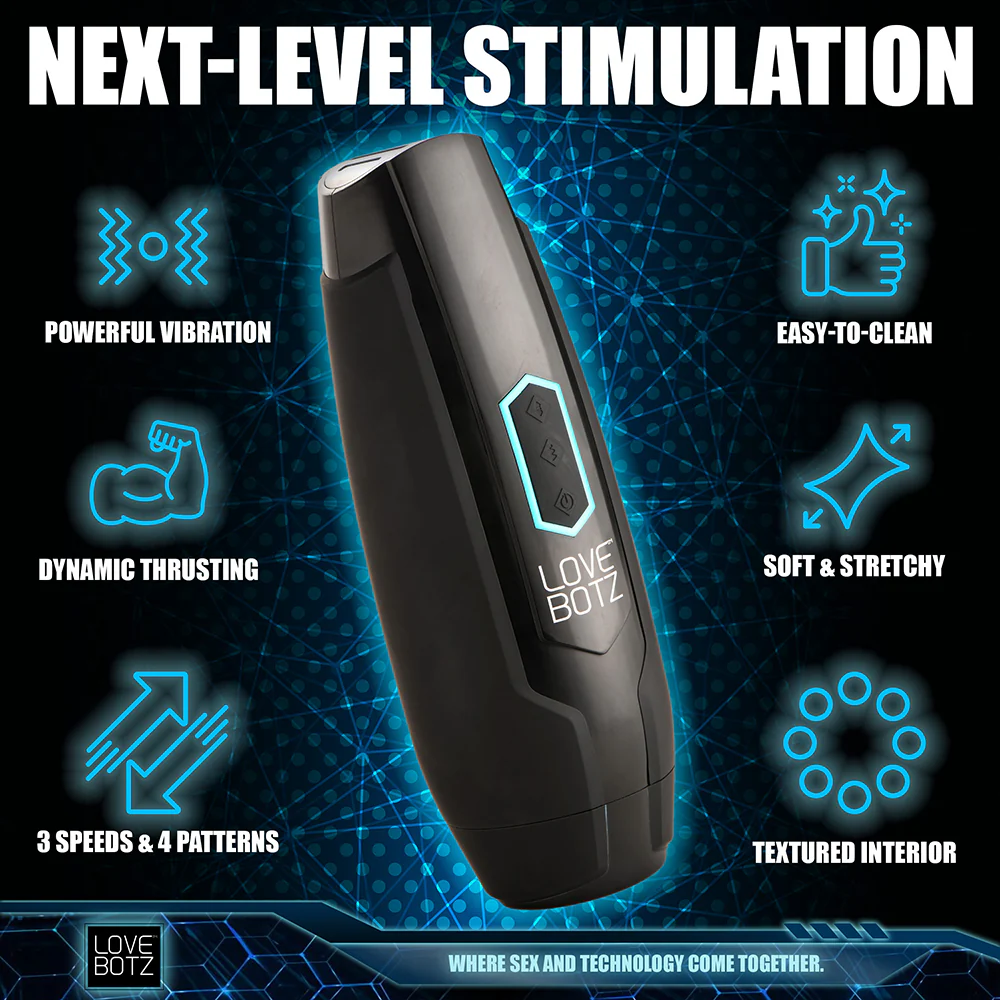 LoveBotz The Milker Max 14X Thrusting & Vibrating Masturbator - Image 11