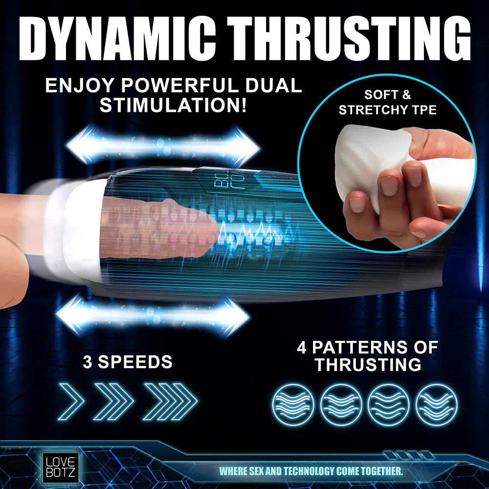 LoveBotz The Milker Max 14X Thrusting & Vibrating Masturbator - Image 12