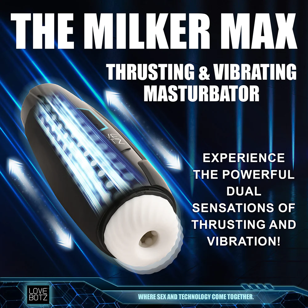 LoveBotz The Milker Max 14X Thrusting & Vibrating Masturbator - Image 8