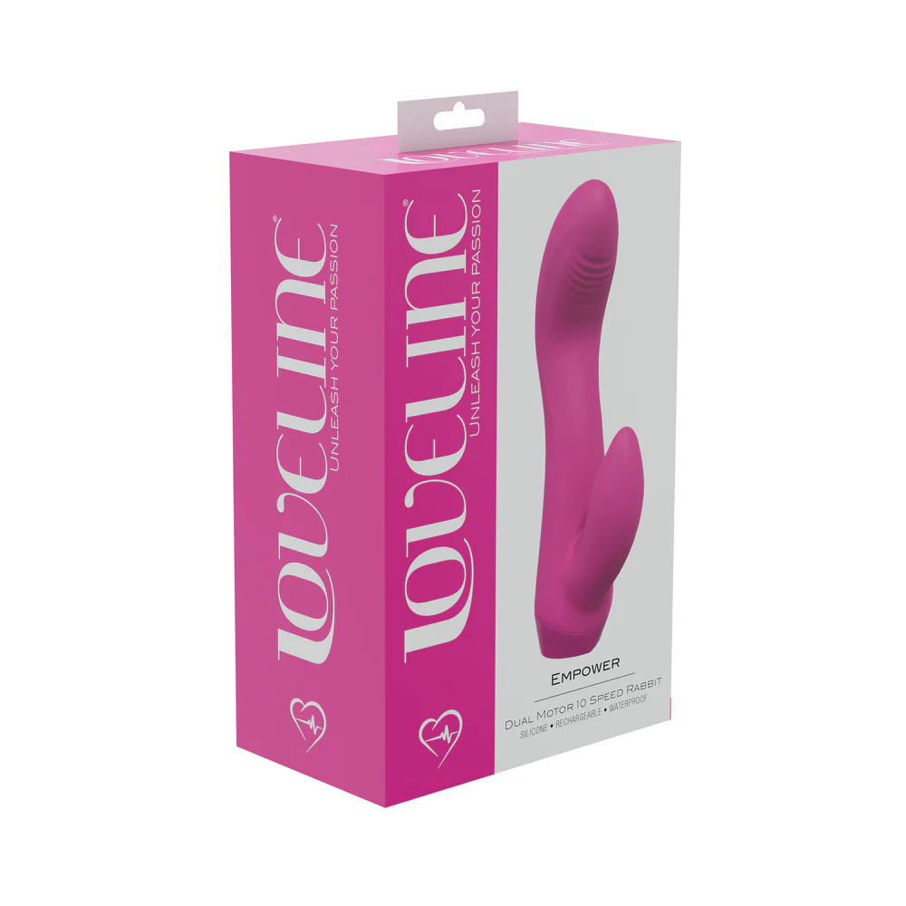 LoveLine Empower Dual Motor 10 Speed Rabbit Silicone Rechargeable Waterproof Green