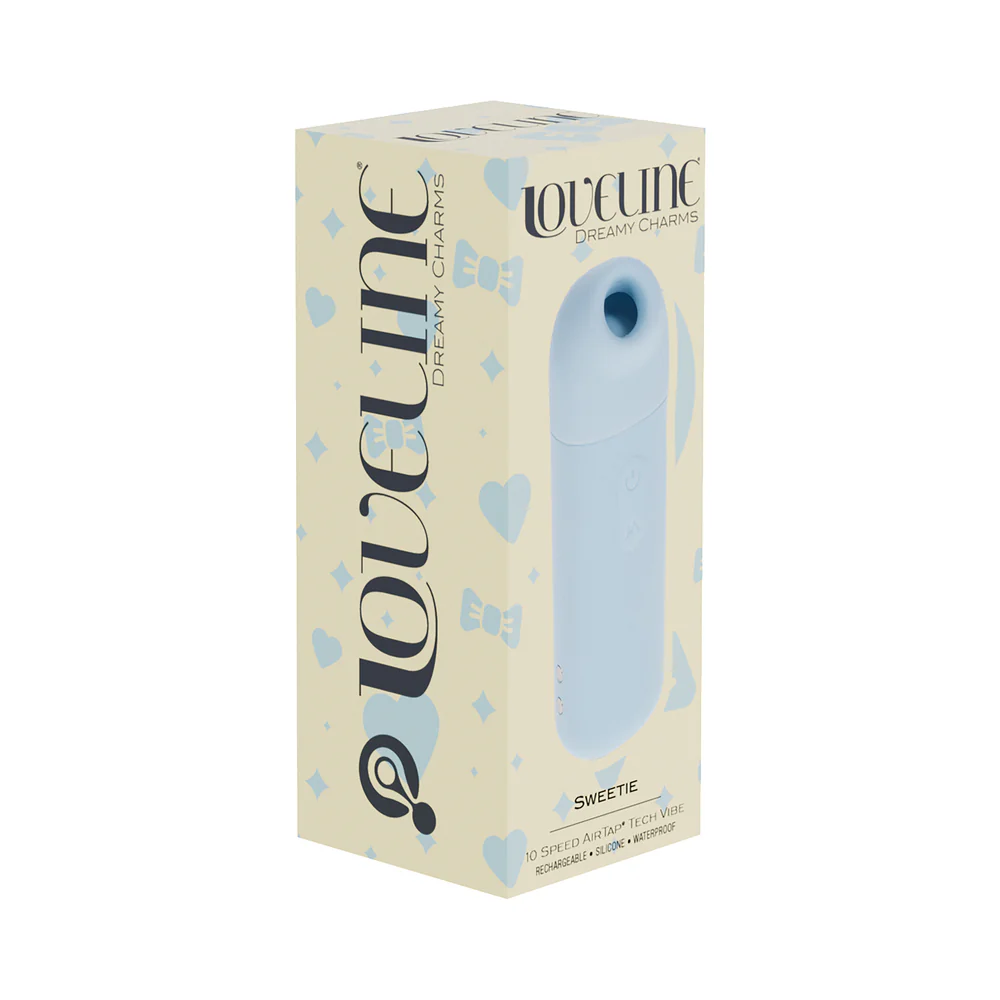LoveLine Sweetie AirTapTech Rechargeable Vibrator Waterproof Blue