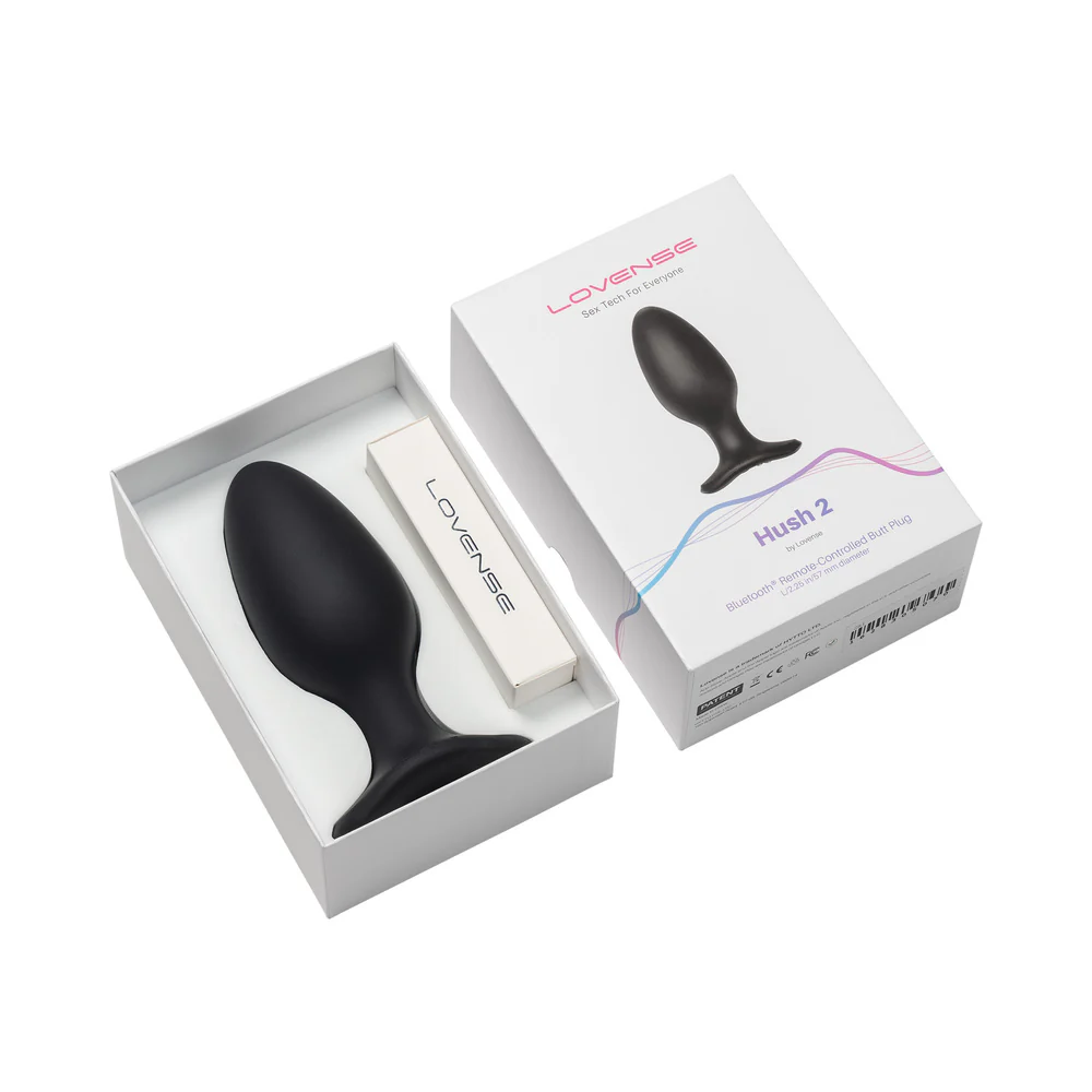 Lovense Hush 2 Bluetooth Remote-Controlled Vibrating Butt Plug L 2.25 in. - Image 4