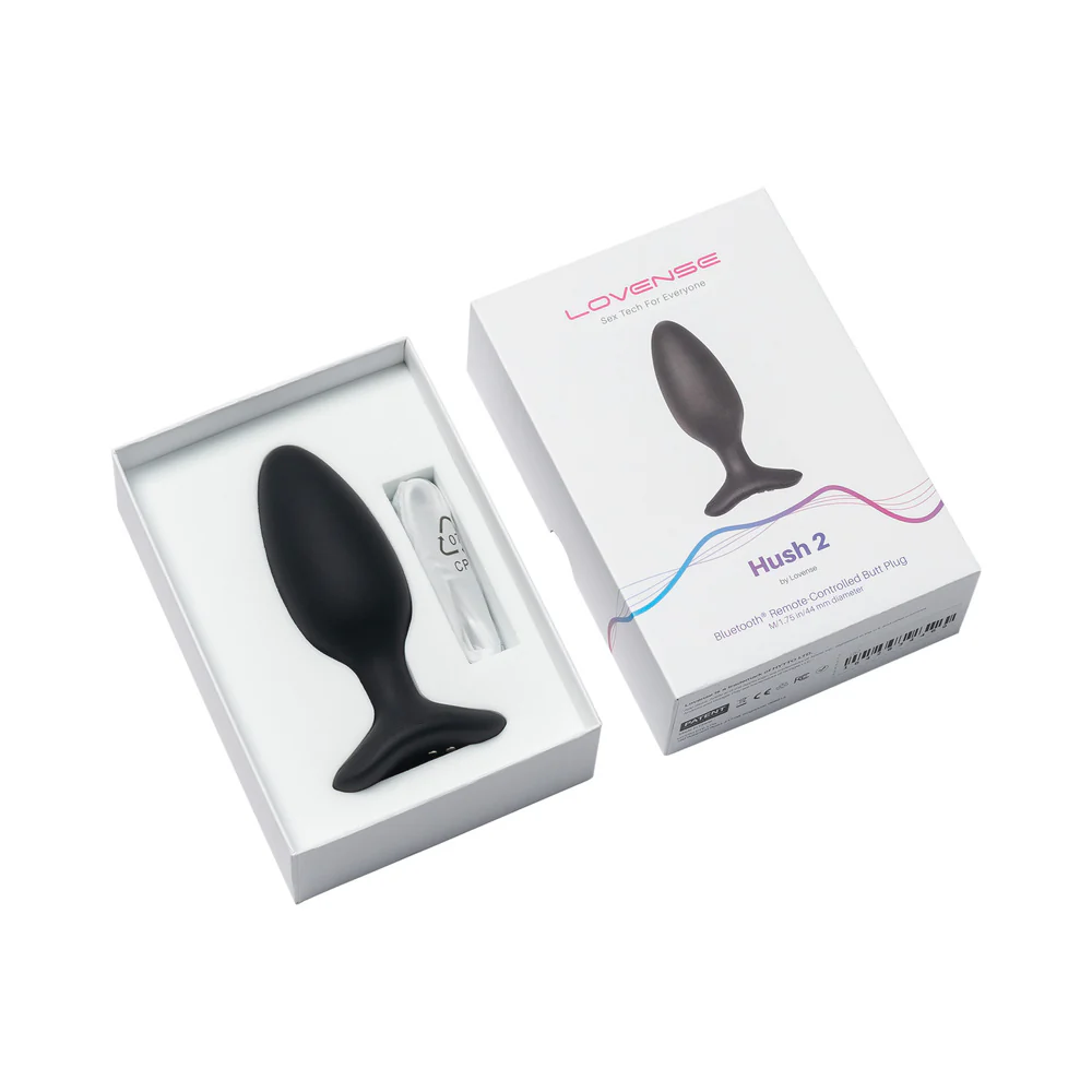 Lovense Hush 2 Bluetooth Remote-Controlled Vibrating Butt Plug Medium 1.75 in. - Image 5