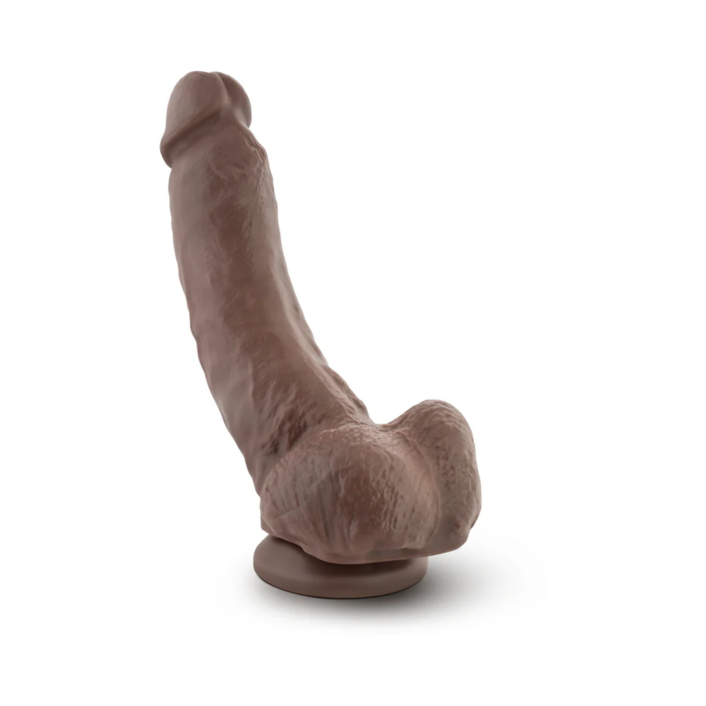 Coverboy The Mechanic Realistic 9 in. Dildo with Balls Brown - Image 3