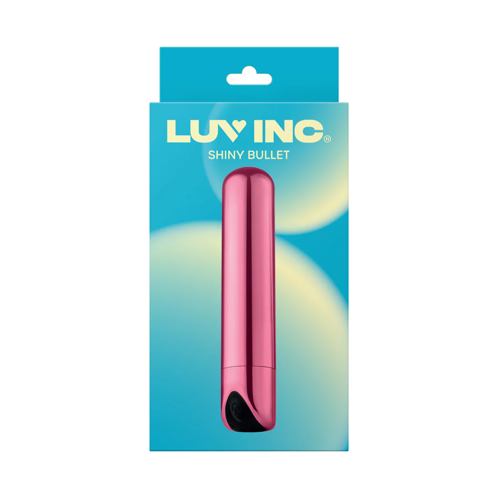 Luv Inc Sb33 Shiny Bullet Rechargeable Vibrator Light Pink - Image 3