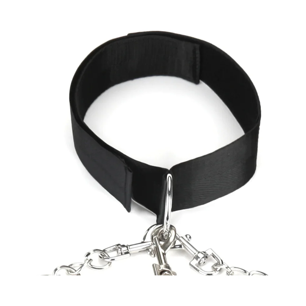 Lux Fetish Collar Cuffs & Leash Set - Image 3