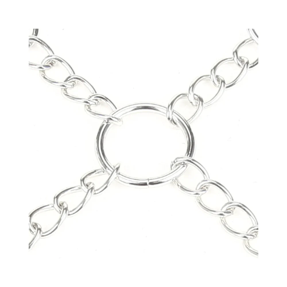 Lux Fetish Deluxe Chain Hog Tie with 4-Piece Cuff Set - Image 4