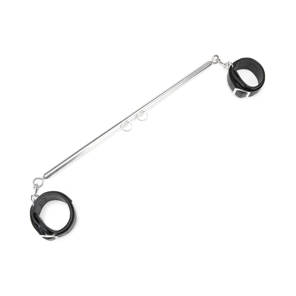 Lux Fetish Expandable Spreader Bar Set with Detachable Leatherette Cuffs - Image 2