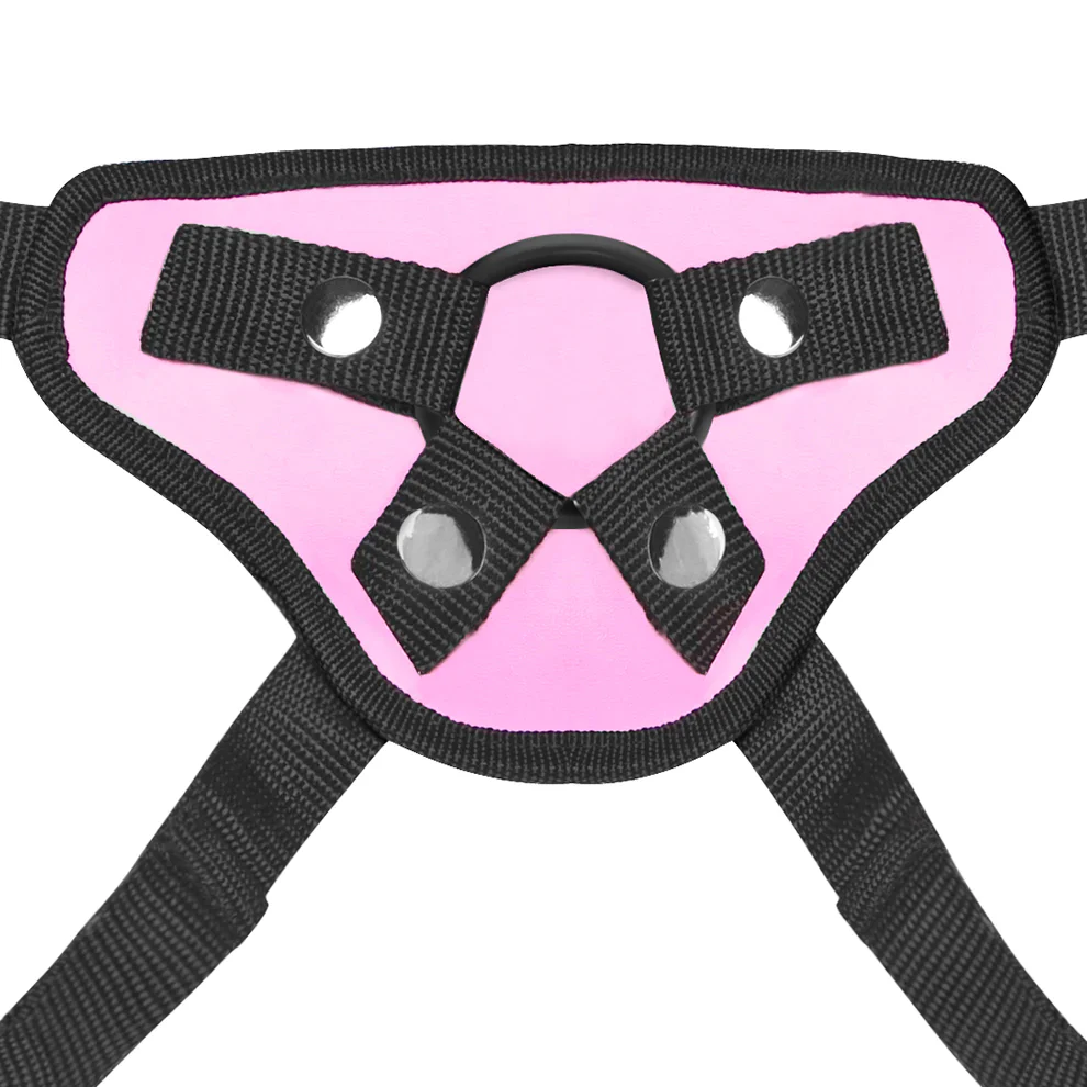 Lux Fetish Pretty in Pink Strap-On Harness - Image 4