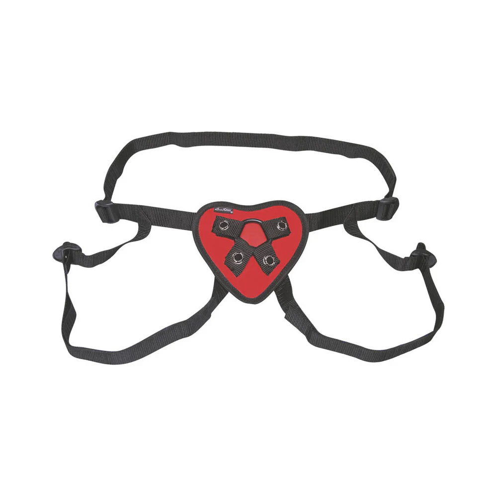 Lux Fetish Red Heart Strap-On Harness - Image 3