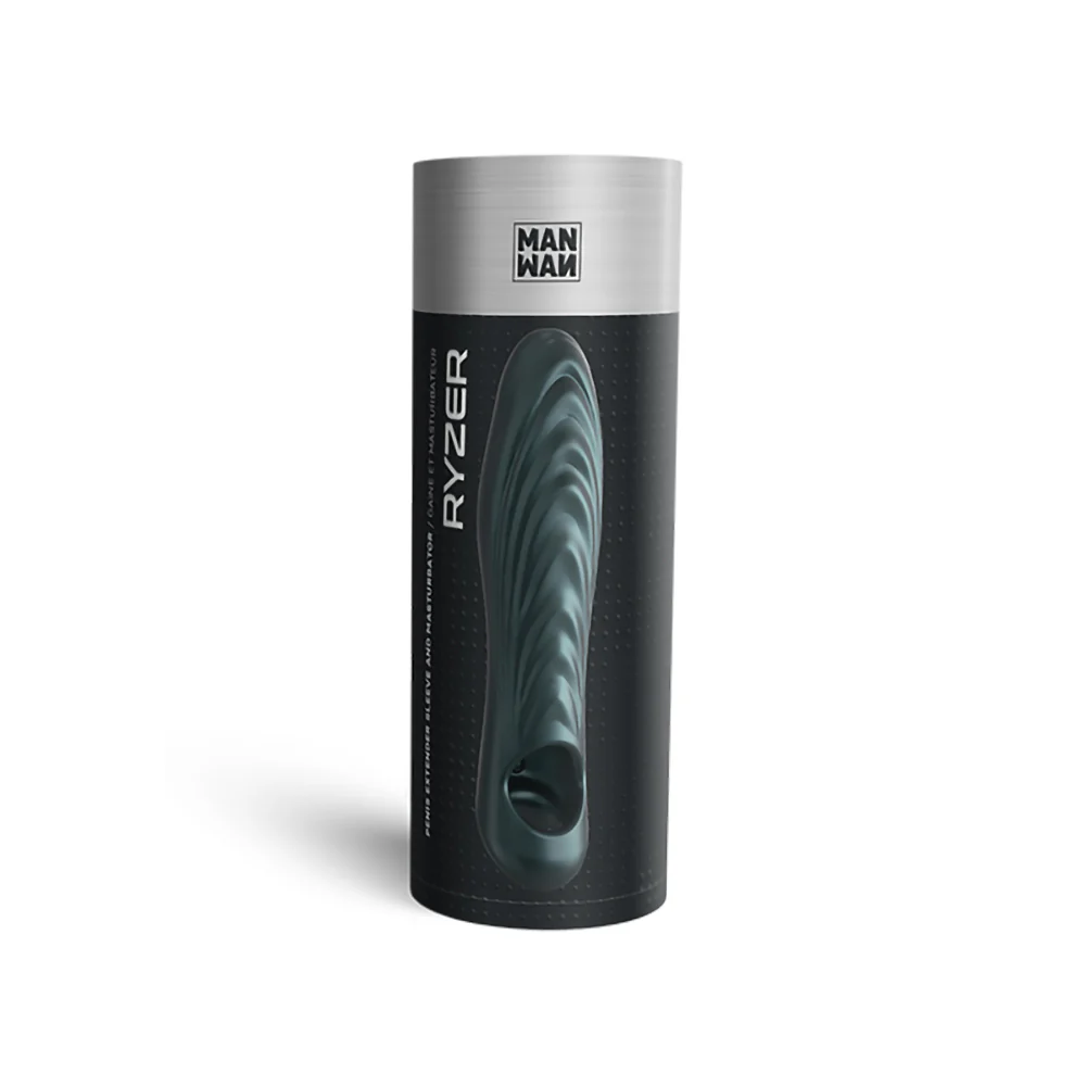 MAN WAN Ryzer Penis Extender and Soft Masturbating Sleeve Pine Grey - Image 7