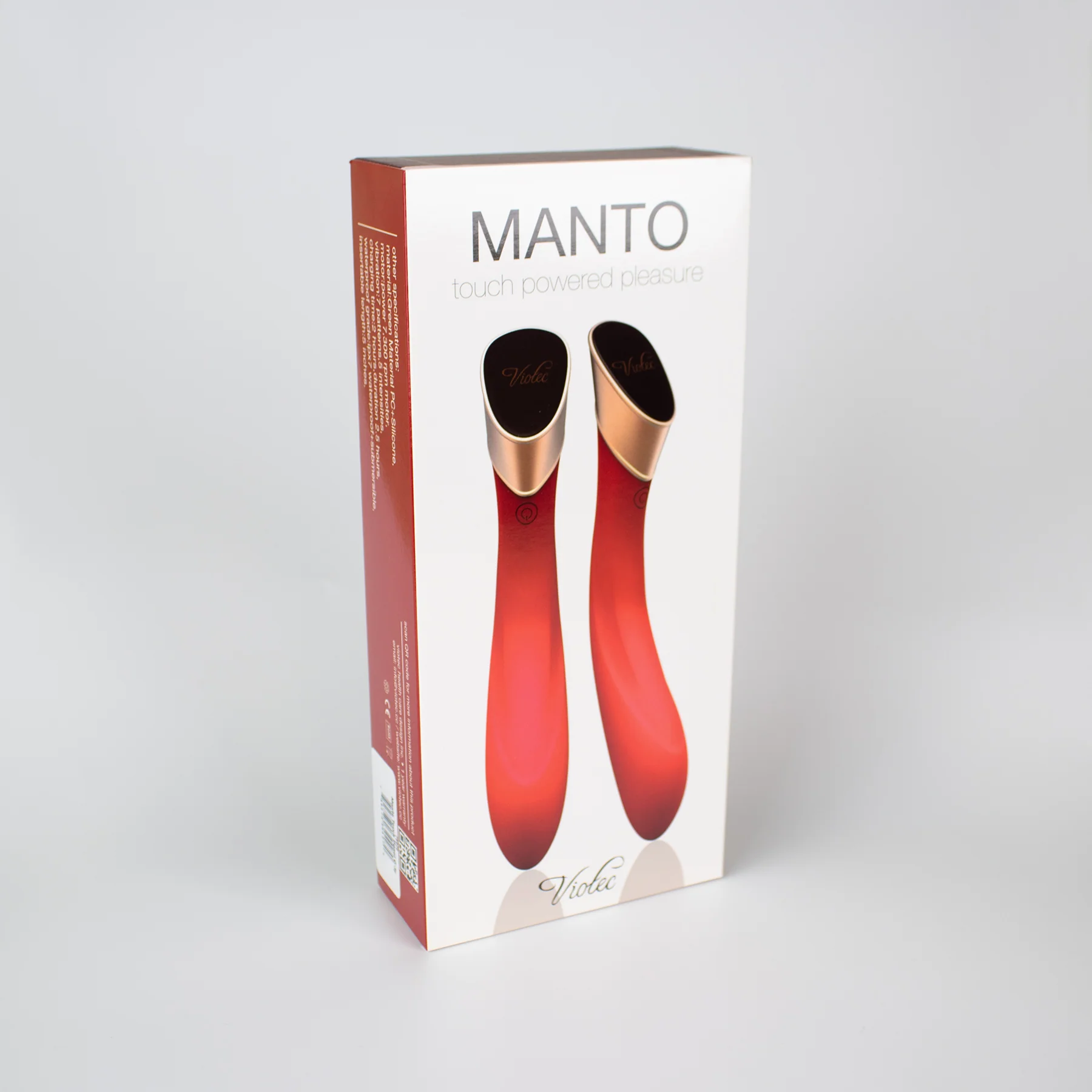Manto Touch Panel G-Spot Vibrator Red - Image 4