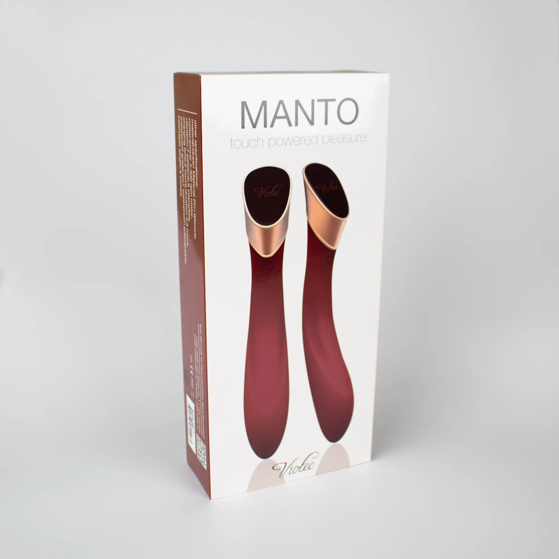 Manto Touch Panel G-Spot Vibrator Wine Red - Image 3
