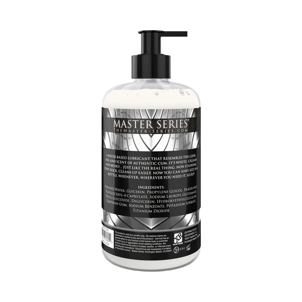 Master Series Jizz Cum-Scented Water-Based Lube 16 oz. - Image 2