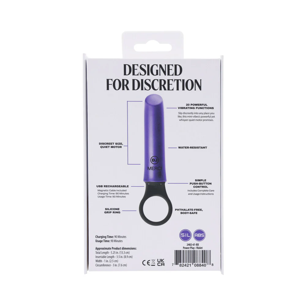 Merci Power Play with Silicone Grip Ring Violet - Image 10