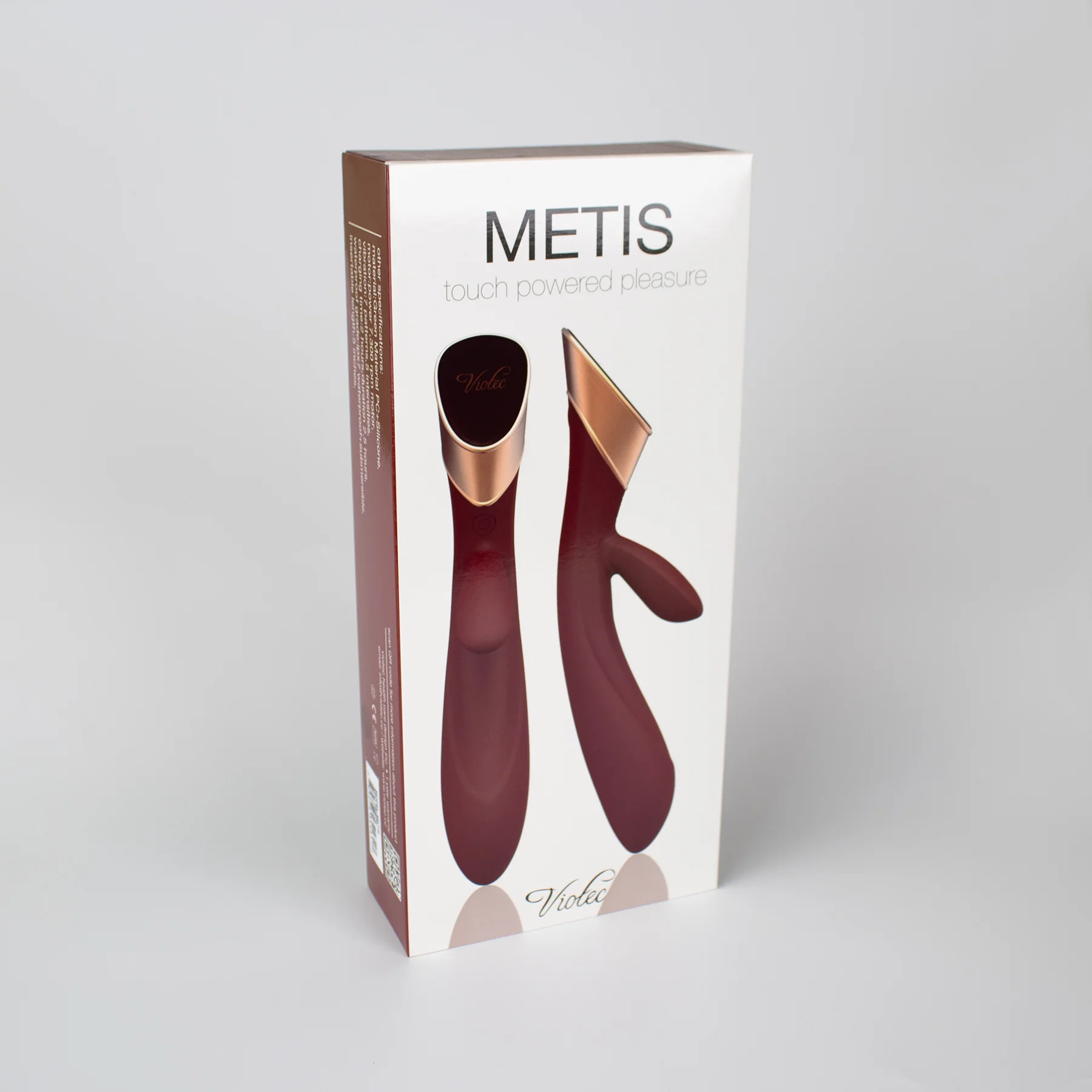 Metis Touch Panel Rabbit Vibrator Wine Red - Image 4