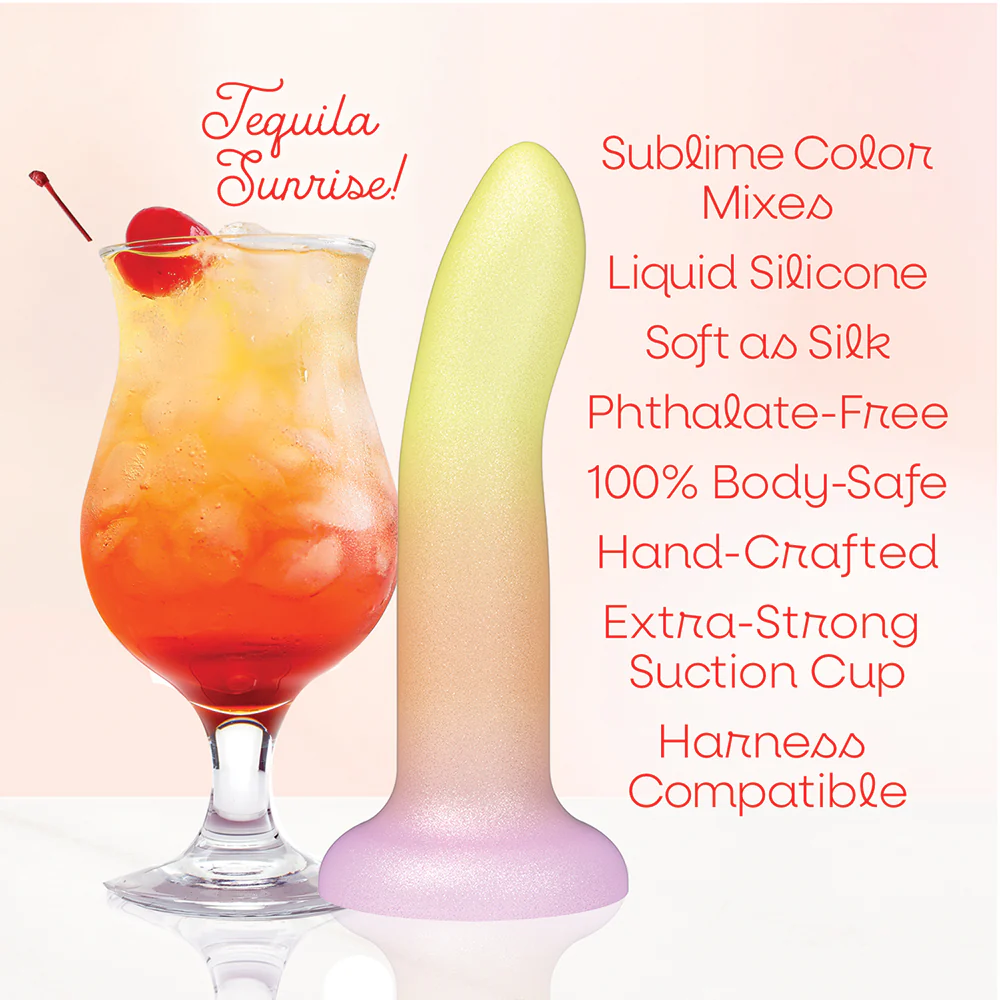 Mixers 8 in. Silicone Dildo Tequila Sunrise - Image 2