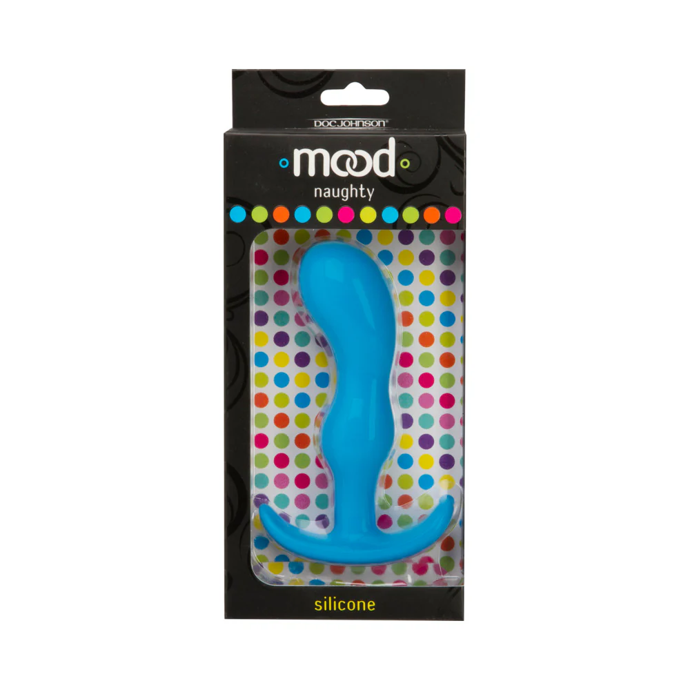 Mood - Naughty 2 - Large Blue Silicone Butt Plug - Image 3