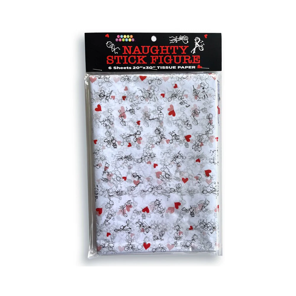 Naughty Stick Figure Tissue Paper
