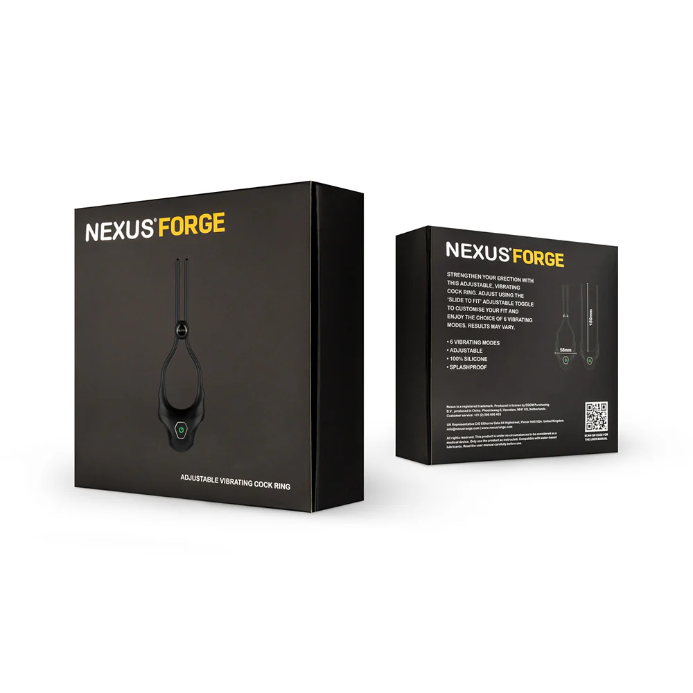 Nexus Forge Adjustable Vibrating Cock Ring Black - Image 10