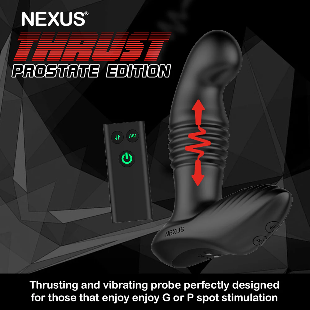 Nexus Thrust Prostate Edition Thrusting Vibrating Prostate and Perineum Massager Black - Image 8