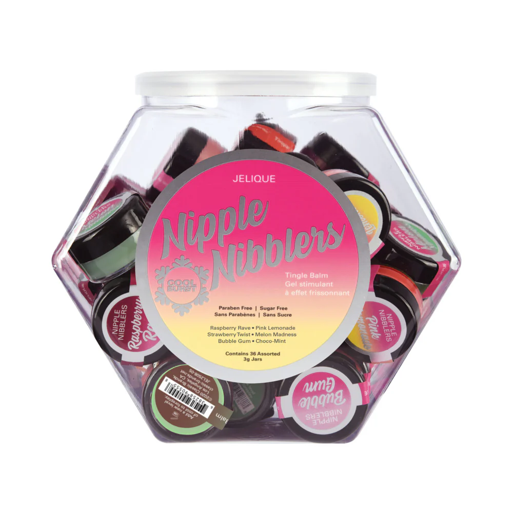 Jelique Nipple Nibbler Tingle Balm 3gr Asst. Flavors (36/Bowl) - Image 2