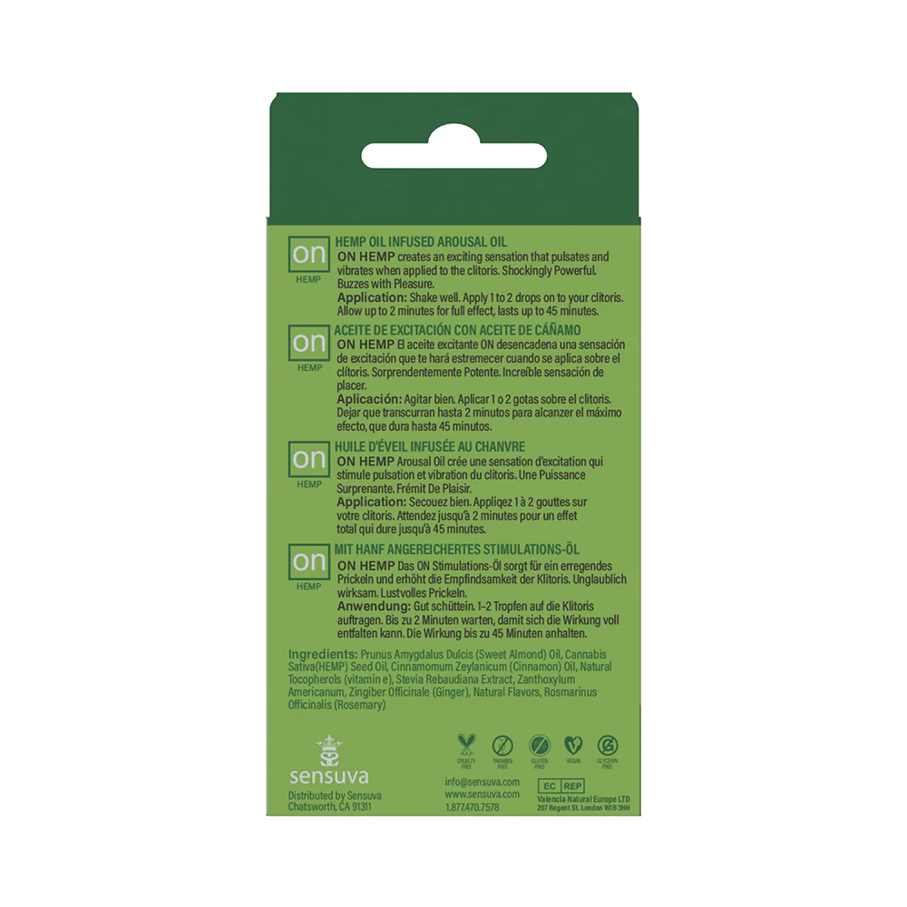 Sensuva ON Hemp-Infused Arousal Oil 5 ml - Image 2