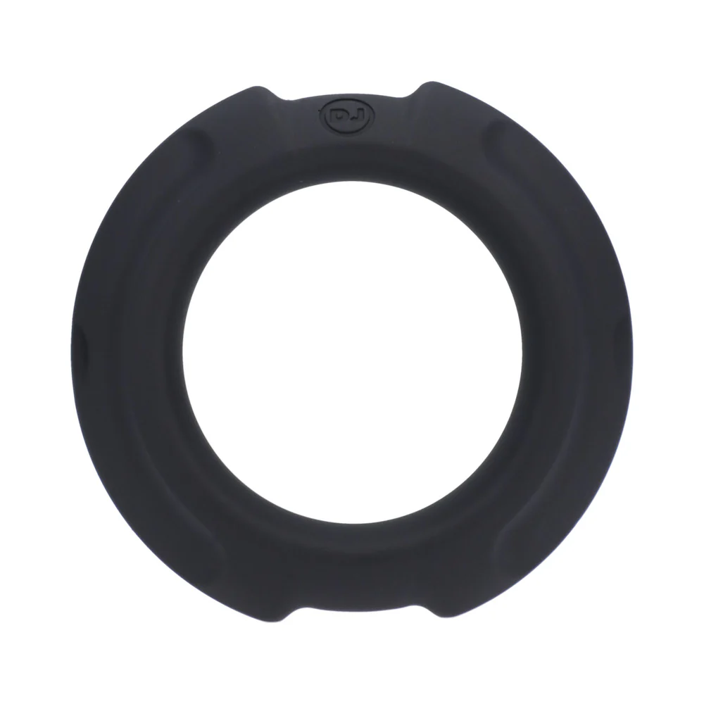OptiMALE FlexiSteel Silicone, Metal Core Cock Ring 43 mm Black - Image 2