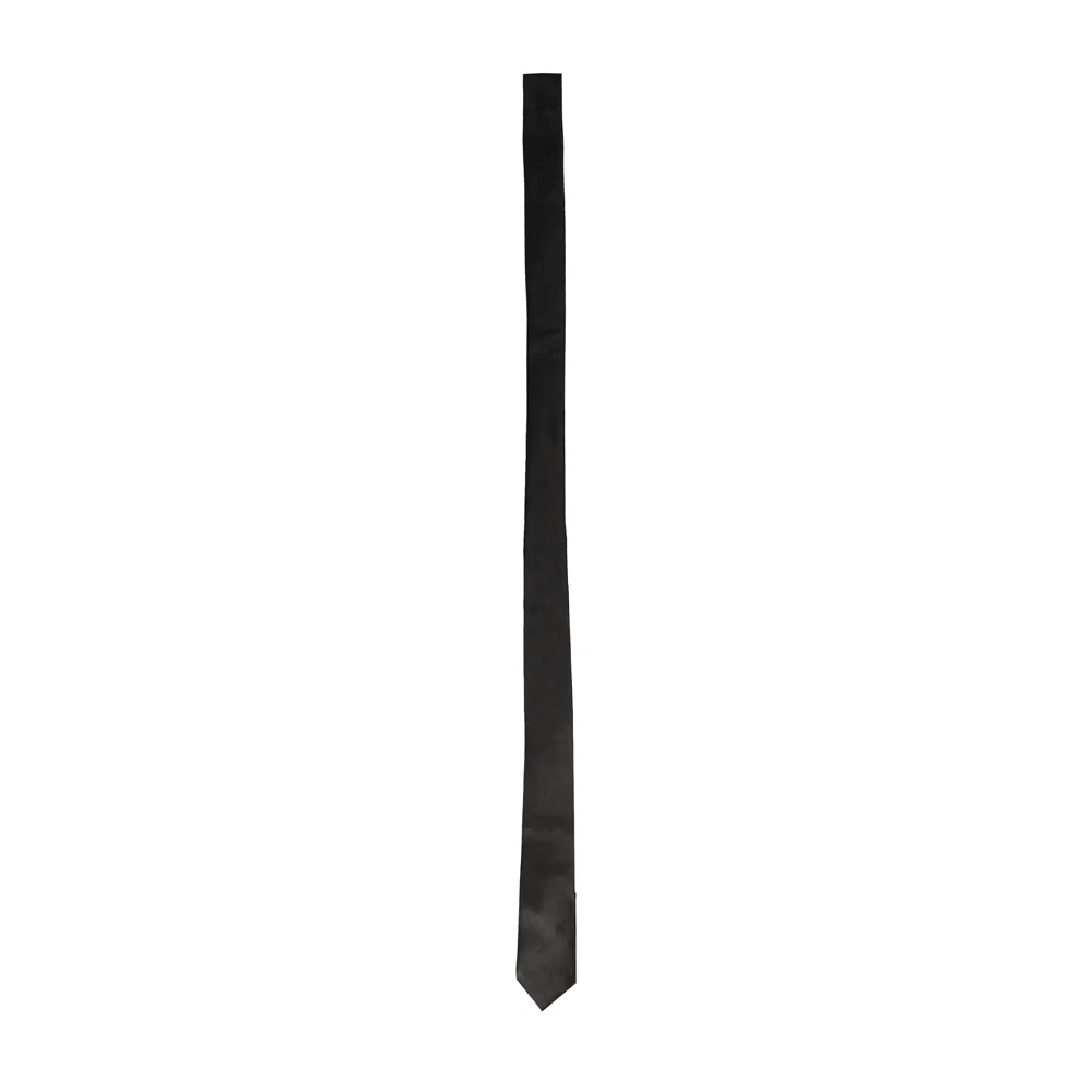 Ouch! Black & White Satin Bondage Tie Black - Image 3
