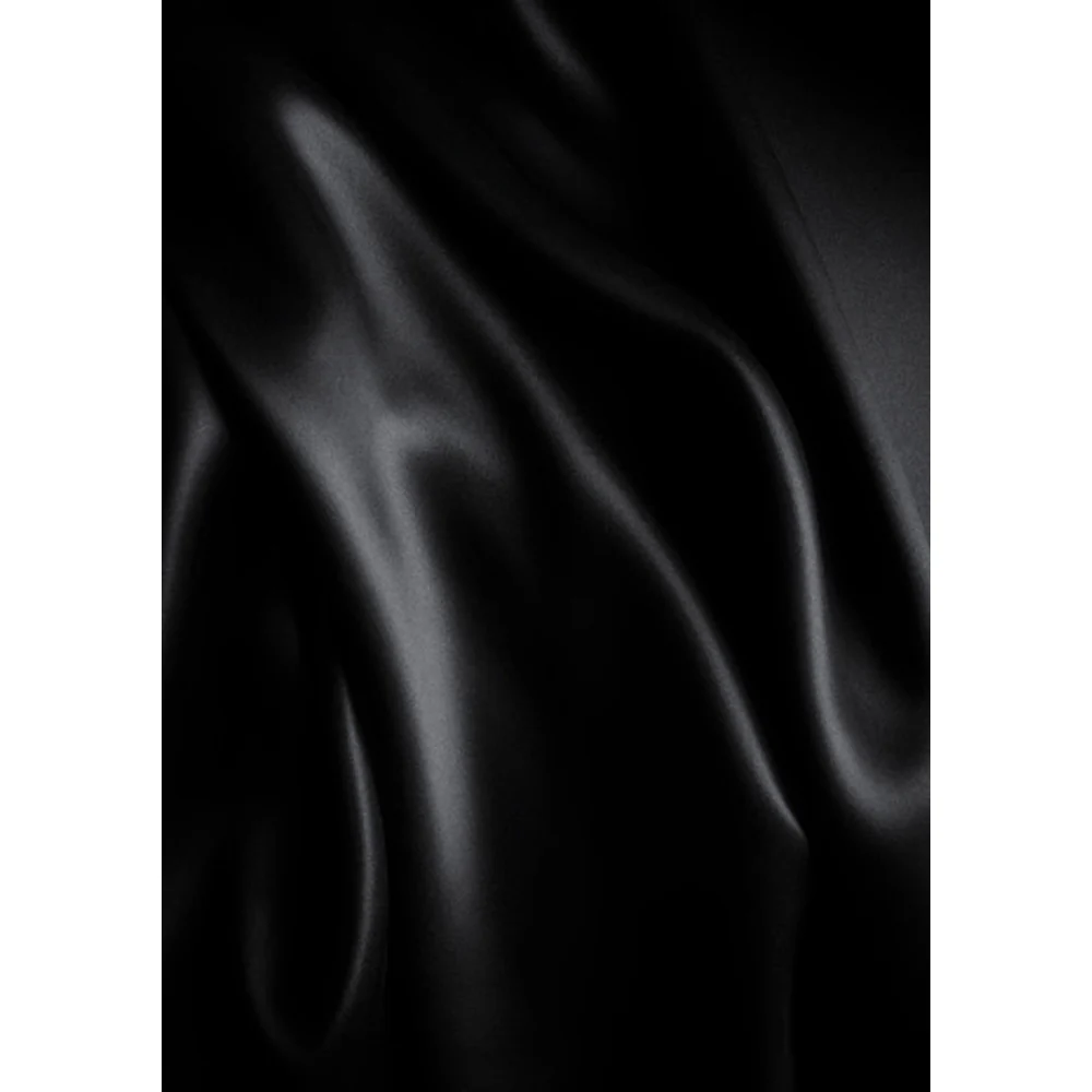 Ouch! Black & White Satin Bondage Tie Black - Image 4