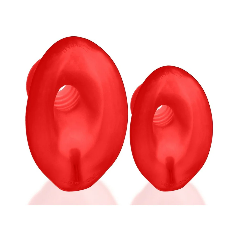 Oxballs Glowhole-2 Hollow Buttplug With LED Insert Large Red Morph - Image 4