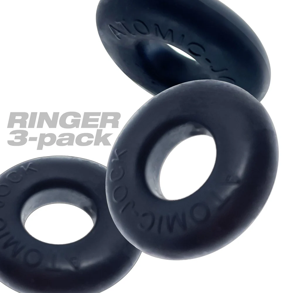 OxBalls Ringer Cockring 3-Pack Plus+Silicone Special Edition Night - Image 4