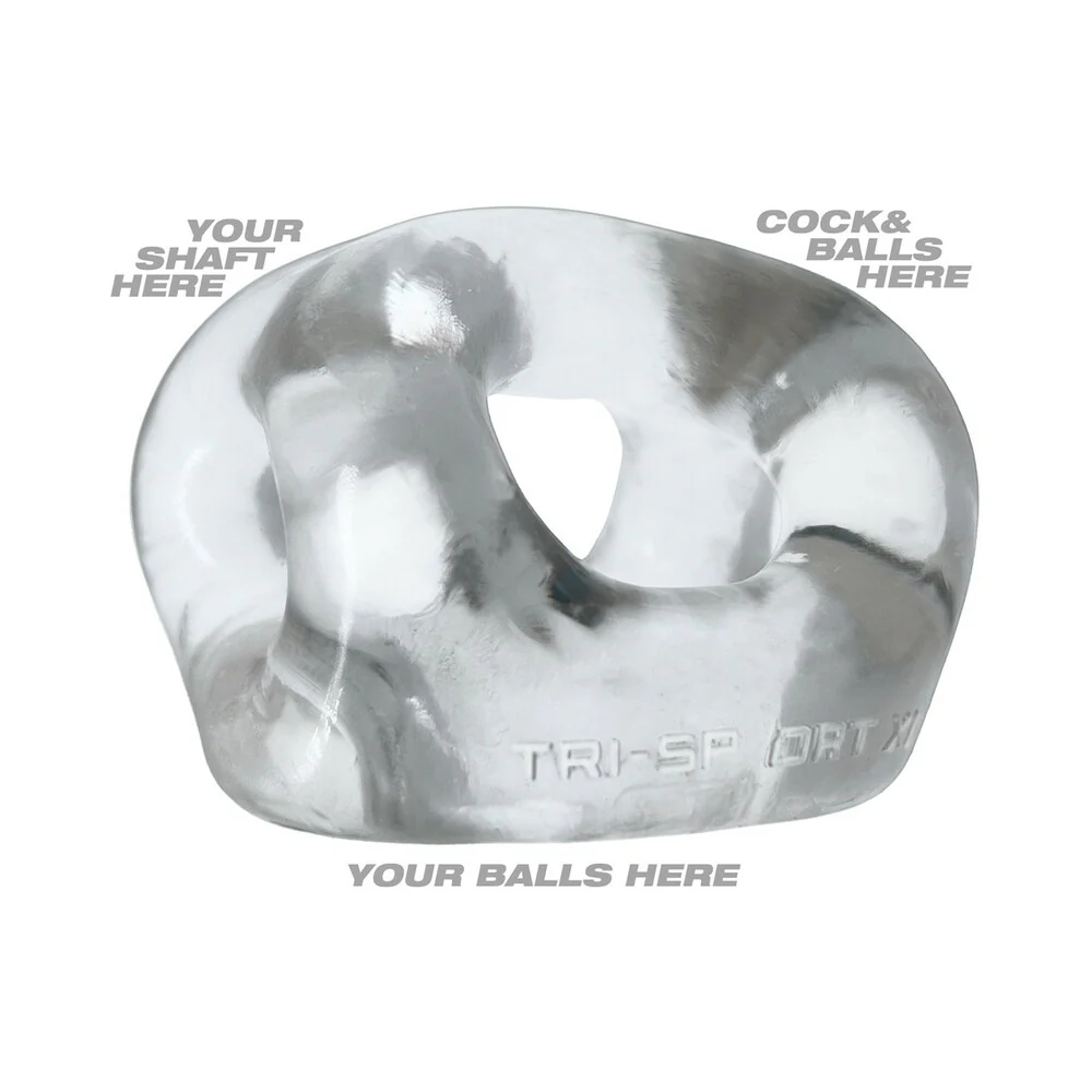 Oxballs Tri-Sport XL Thicker 3-Ring Sling Clear - Image 2