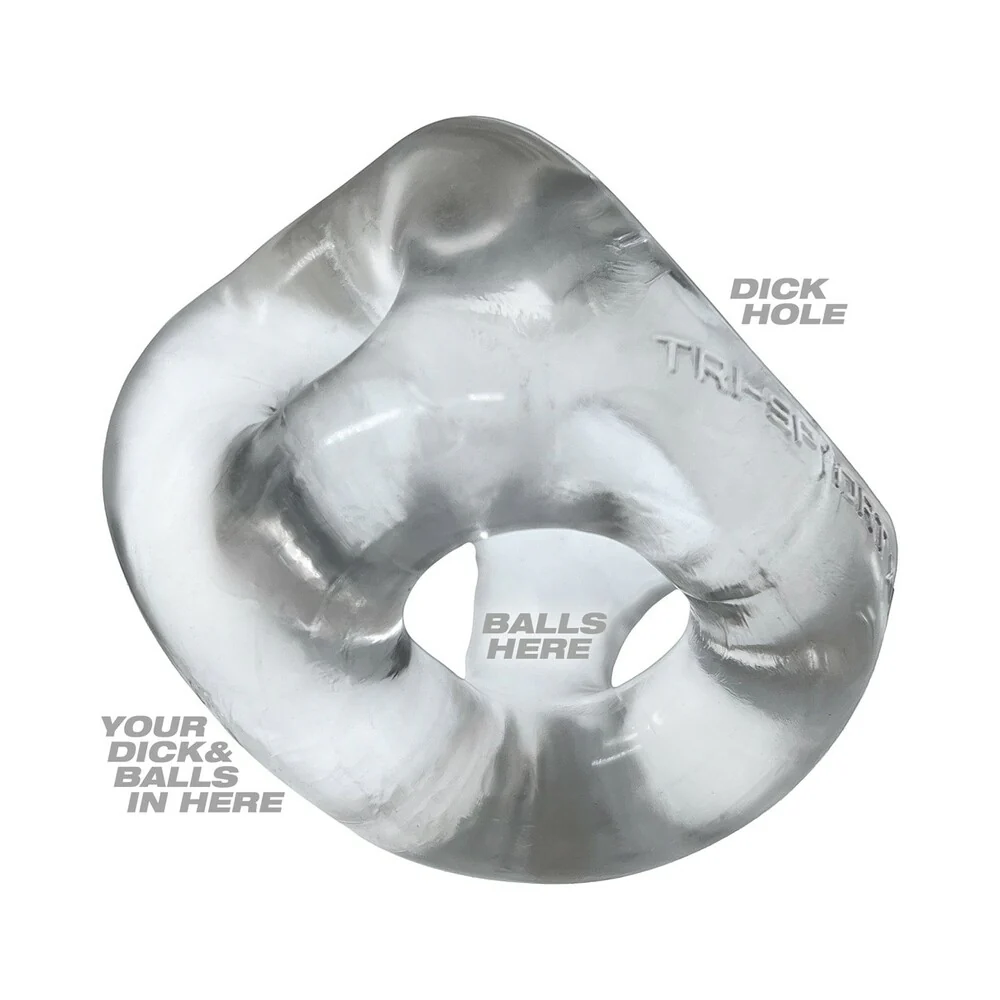 Oxballs Tri-Sport XL Thicker 3-Ring Sling Clear - Image 3