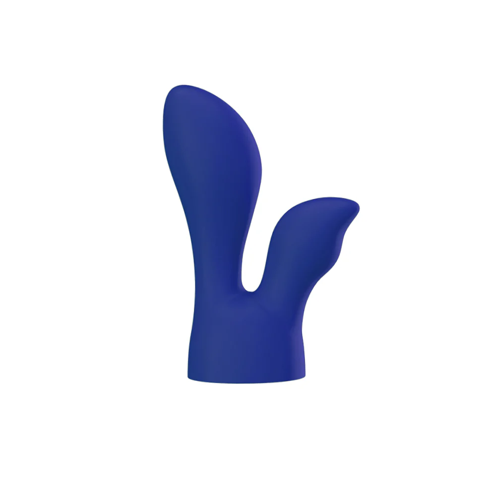 PalmPower PalmSensual Attachments 2-Piece Silicone Massager Heads Blue - Image 4