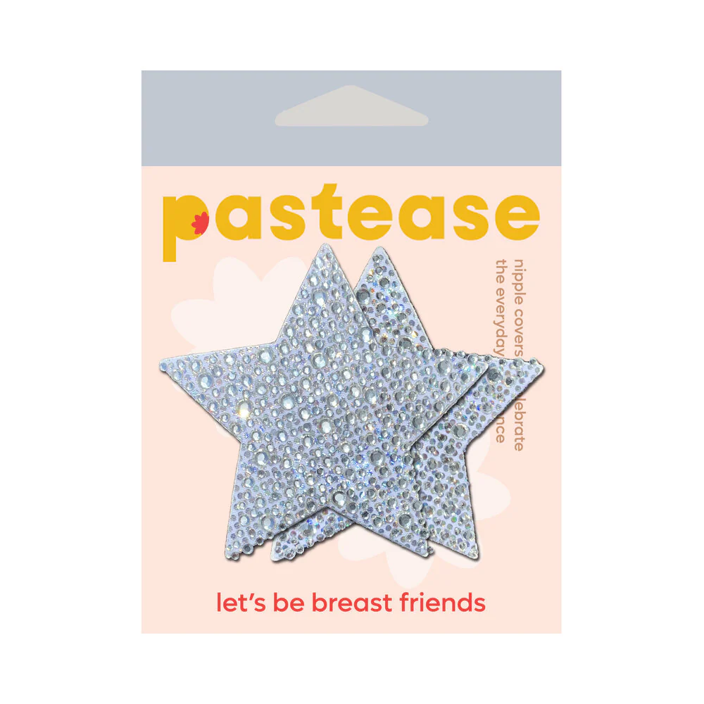 Pastease Crystal Sparkling Star Pasties Silver - Image 4