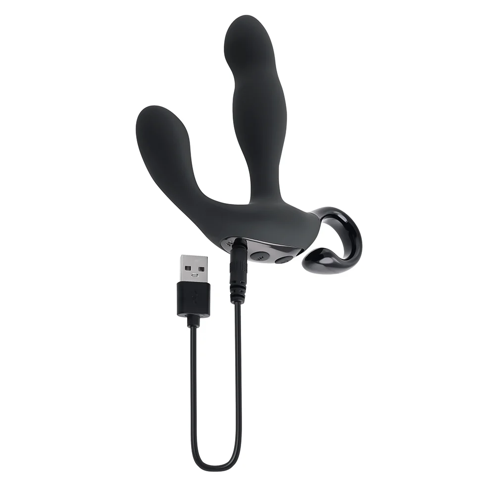 Playboy Come Hither Rechargeable Remote Controlled Silicone Vibrating Prostate Massager Black - Image 6