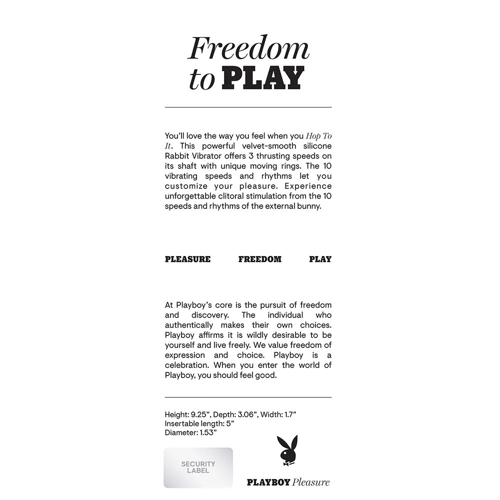 Playboy Hop To It Rechargeable Thrusting Silicone Dual Stimulation Vibrator Acai - Image 9