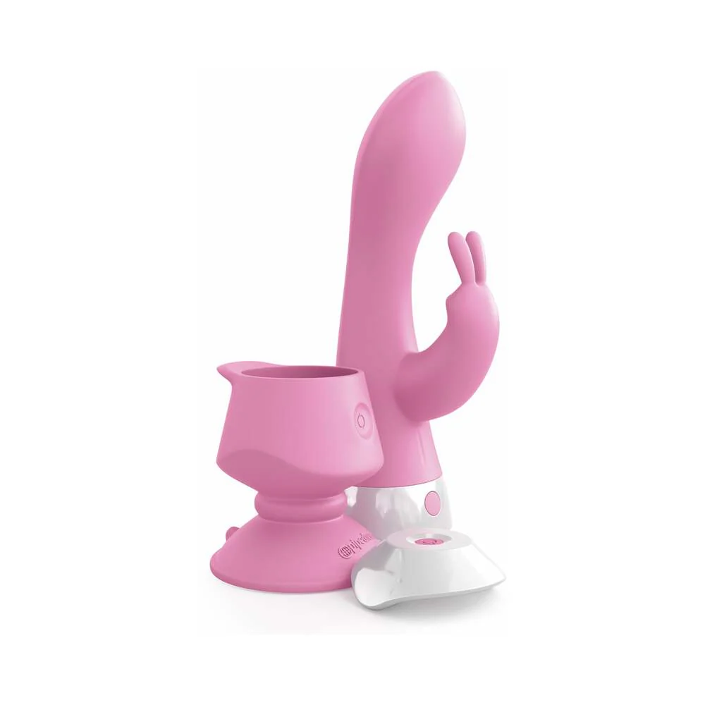 3Some Wall Banger Rabbit Vibrator With Suction Cup Pink - Image 2