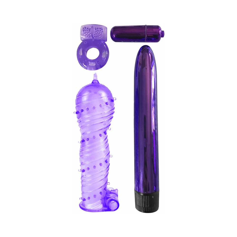 Classix 4-Piece Ultimate Pleasure Couple's Kit Purple - Image 2