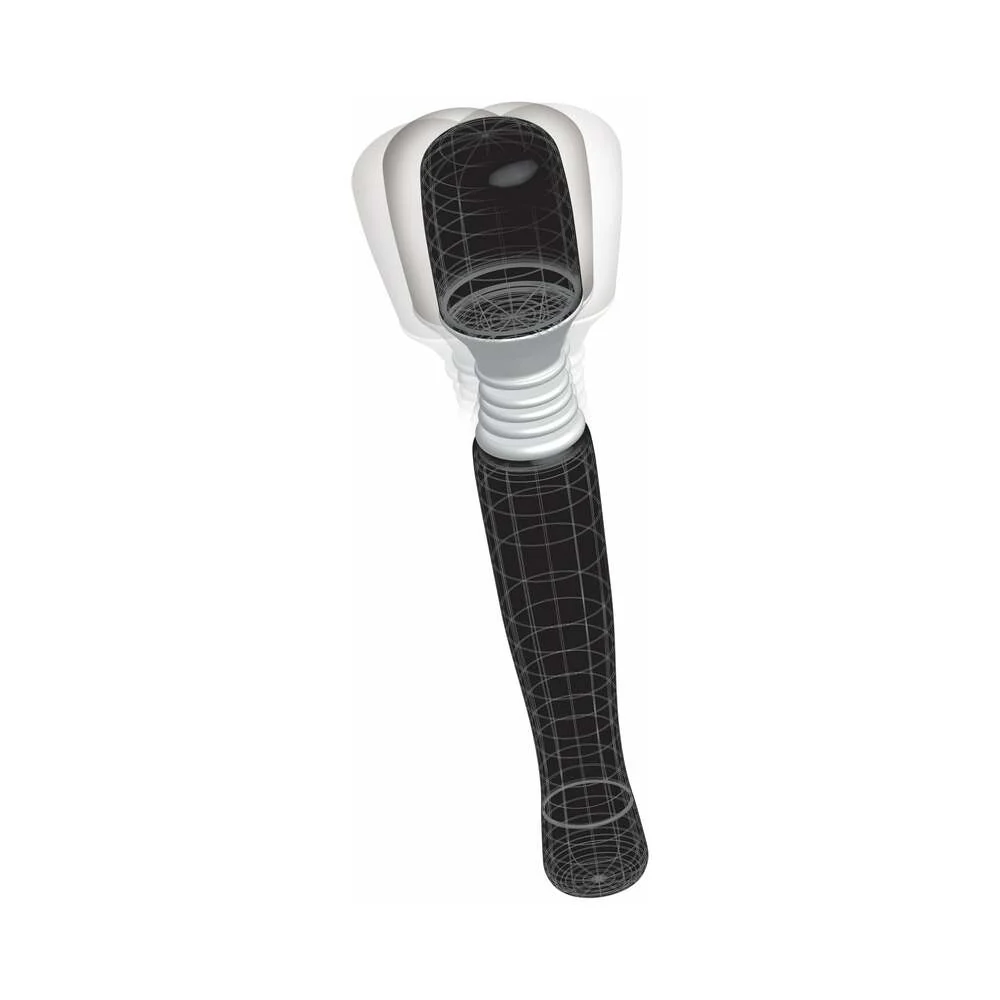 Mini Wanachi Waterproof Massager Flexible Silicone Wand Vibrator Black - Image 3