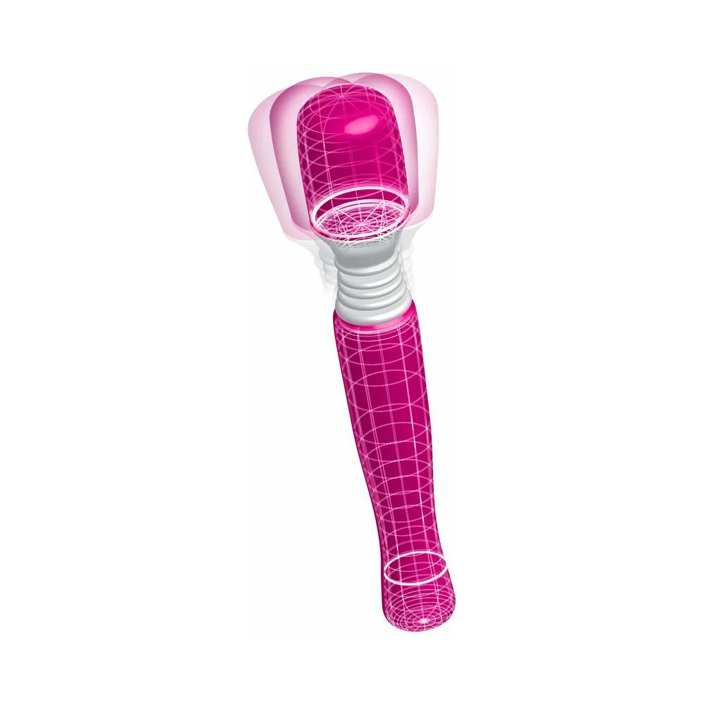 Mini Wanachi Waterproof Massager Flexible Silicone Wand Vibrator Pink - Image 3